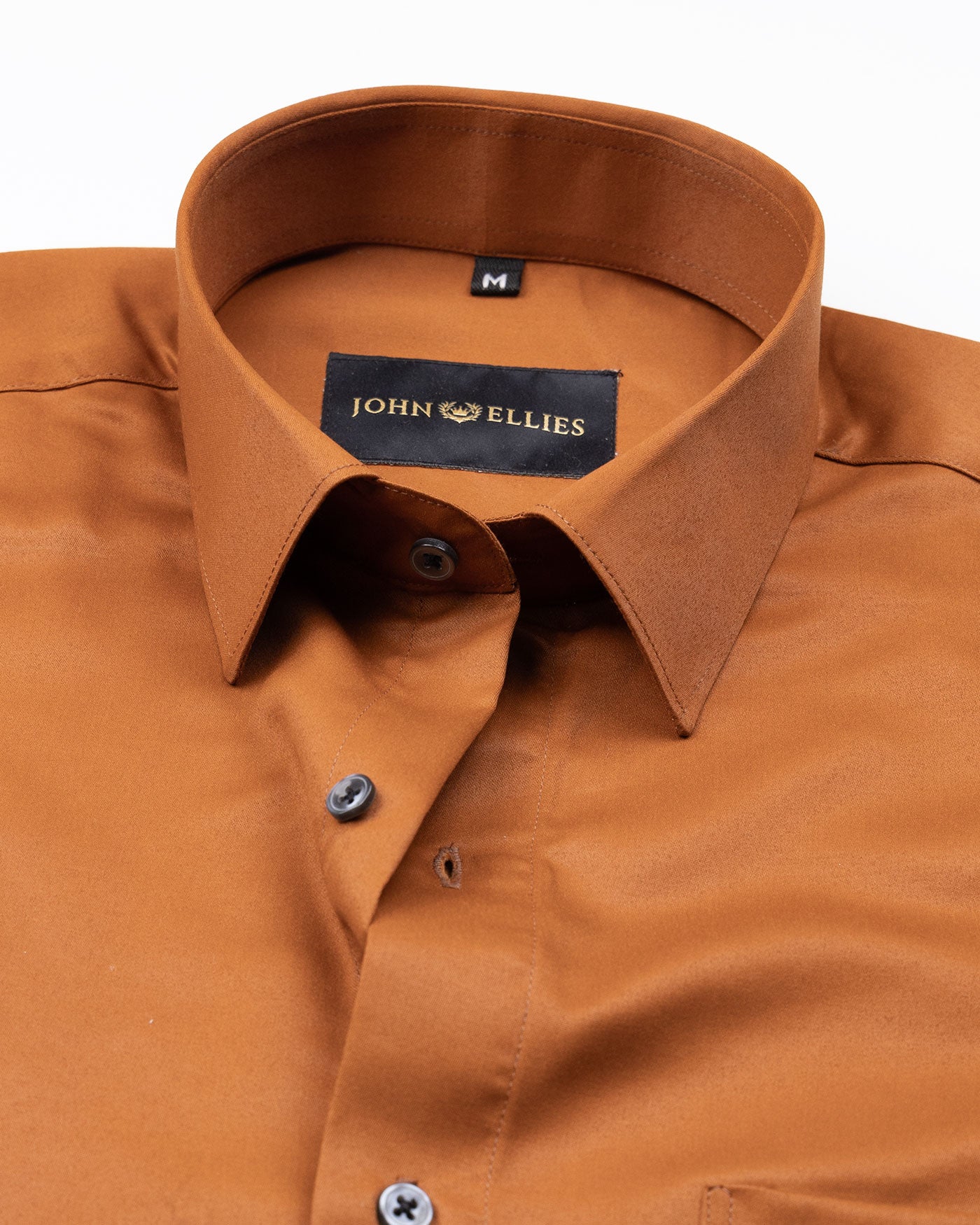 Alykaso Orange Wrinkle Free Cotton Shirt - John Ellies