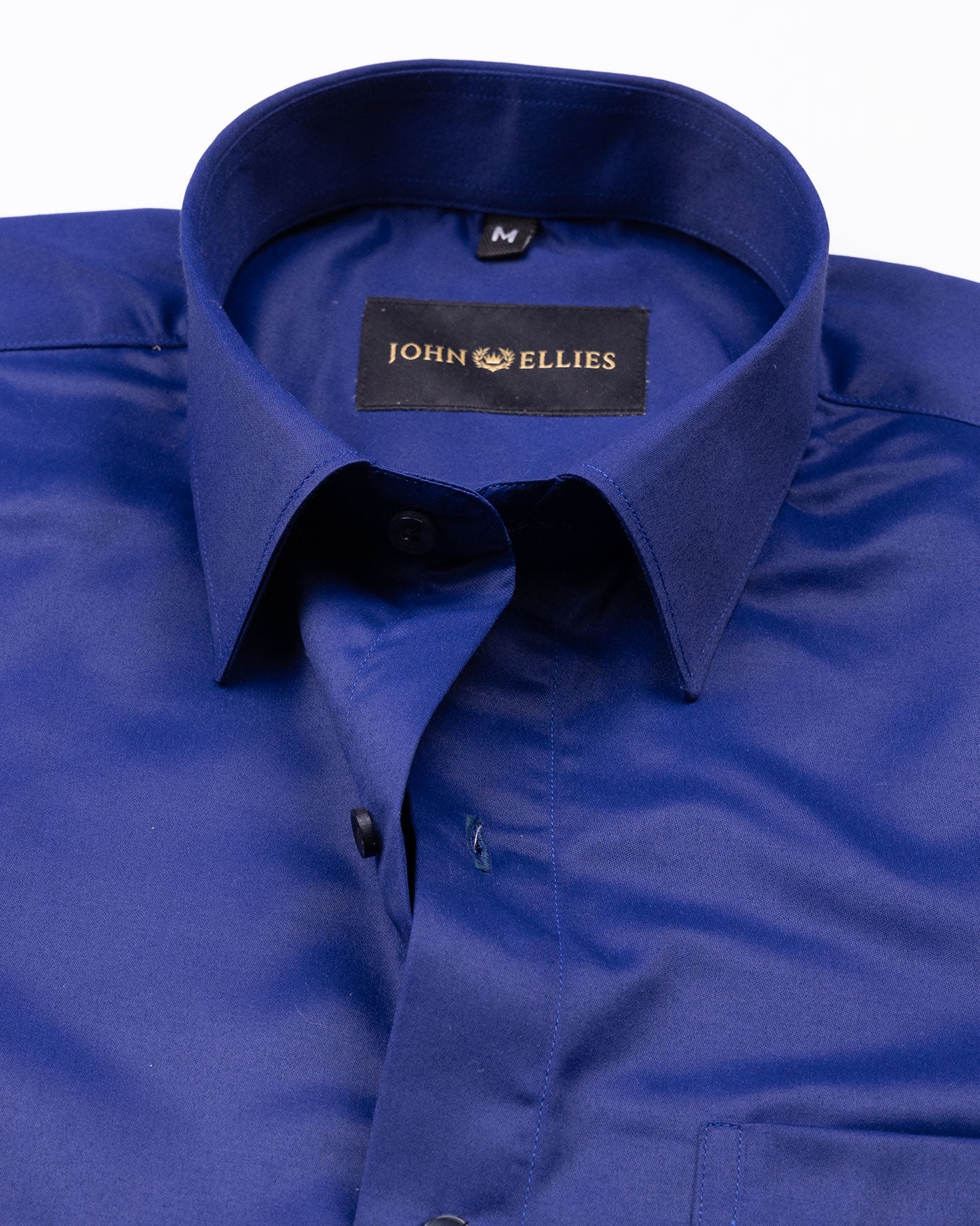 Alykaso Imperial Blue Wrinkle Free Cotton Shirt - John Ellies