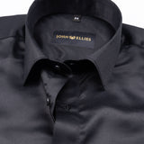 Alykaso Black Wrinkle Free Cotton Shirt - John Ellies