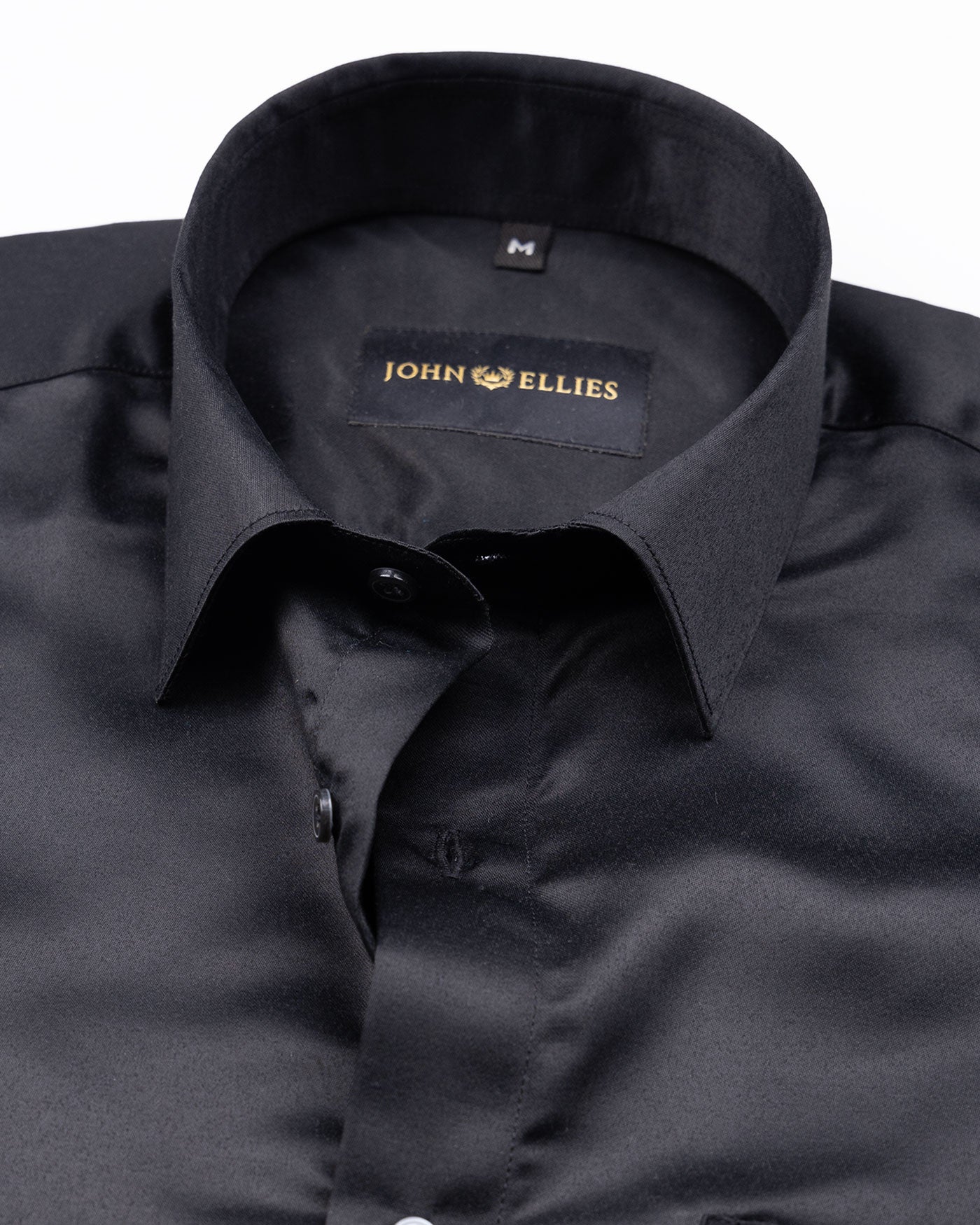 Alykaso Black Wrinkle Free Cotton Shirt - John Ellies