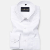 Alykaso White Wrinkle Free Cotton Shirt