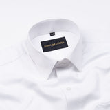 Alykaso White Wrinkle Free Cotton Shirt