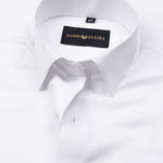 Alykaso White Wrinkle Free Cotton Shirt - John Ellies