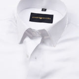 Alykaso White Wrinkle Free Cotton Shirt - John Ellies