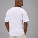 Naxet White Cotton Plain Oversized T-Shirt