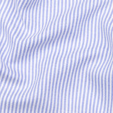 Siento Felix Blue Stripe Oxford Cotton Shirt - John Ellies