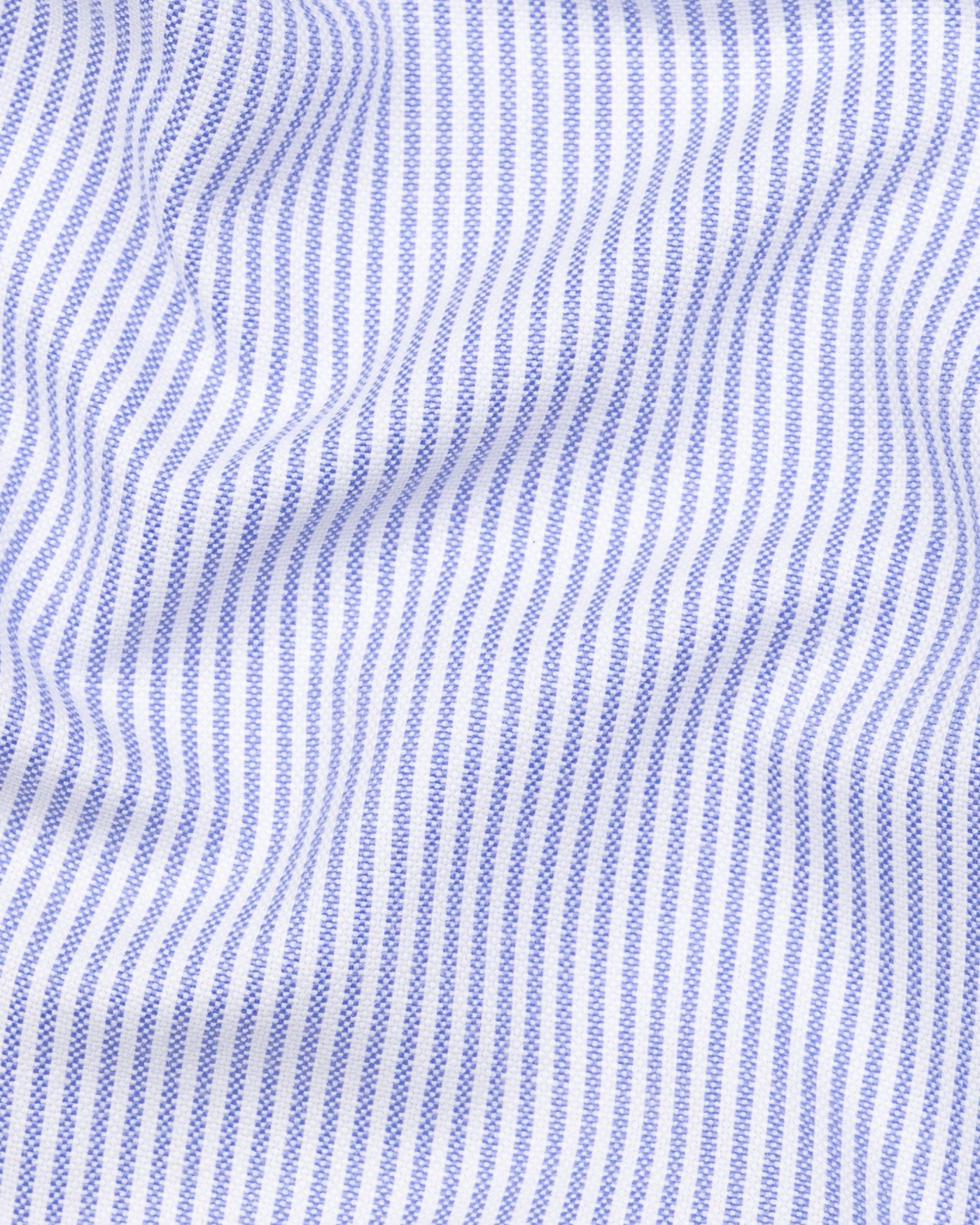 Siento Felix Blue Stripe Oxford Cotton Shirt - John Ellies