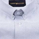 Siento Felix Grey Stripe Oxford Cotton Shirt - John Ellies