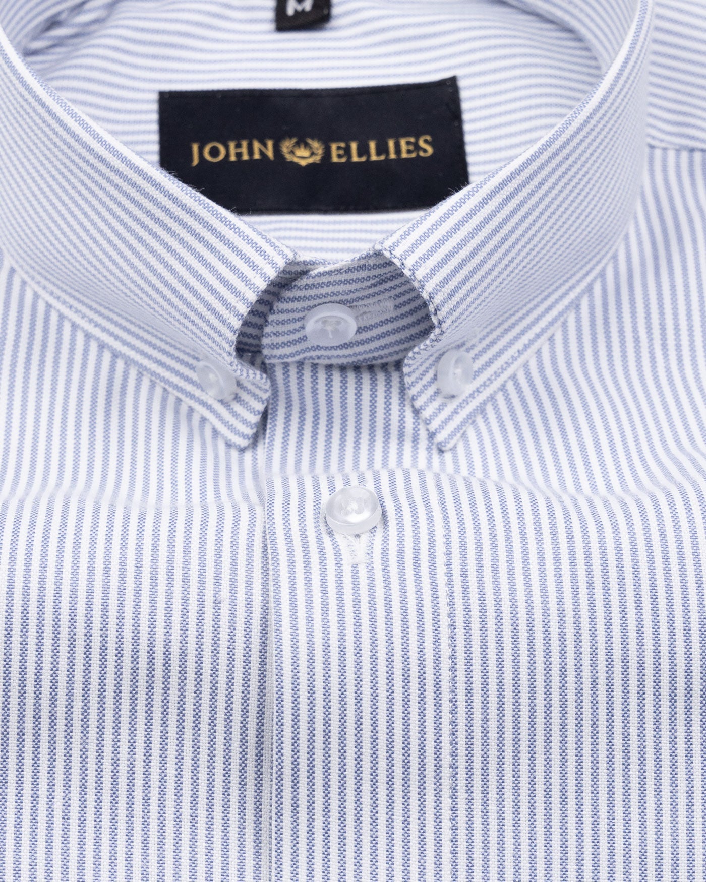 Siento Felix Grey Stripe Oxford Cotton Shirt - John Ellies