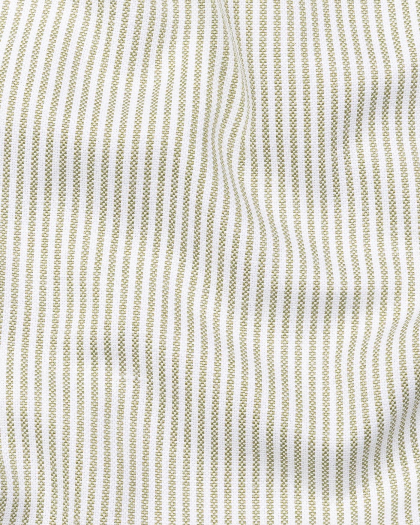 Siento Felix Olive Stripe Oxford Cotton Shirt - John Ellies