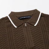 Austen Brown Cotton Polo T-Shirt - John Ellies