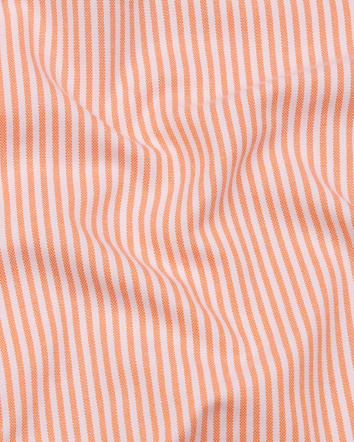 Zuazeiro Orange Stripe Oxford Cotton Shirt - John Ellies