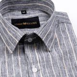 Zenith McCracken Black Stripe Linen Shirt