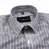 Zenith McCracken Black Stripe Linen Shirt