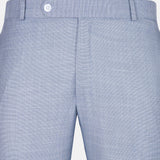 Dranix Sky Blue Checked Cotton Pant - John Ellies