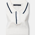 Alberan White Cotton Polo T-Shirt - John Ellies