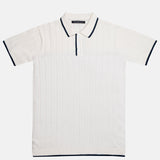 Alberan White Cotton Polo T-Shirt - John Ellies