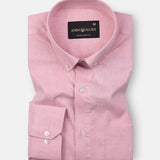 Classiccontour Froly Pink Plain Linen Button Down Shirt - John Ellies