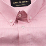 Classiccontour Froly Pink Plain Linen Button Down Shirt - John Ellies