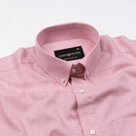 Classiccontour Froly Pink Plain Linen Button Down Shirt - John Ellies