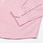 Classiccontour Froly Pink Plain Linen Button Down Shirt - John Ellies