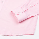 Classiccontour Froly Pink Plain Linen Button Down Shirt - John Ellies