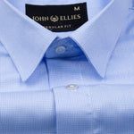 Hadly Blue Houndstooth Shirt - John Ellies