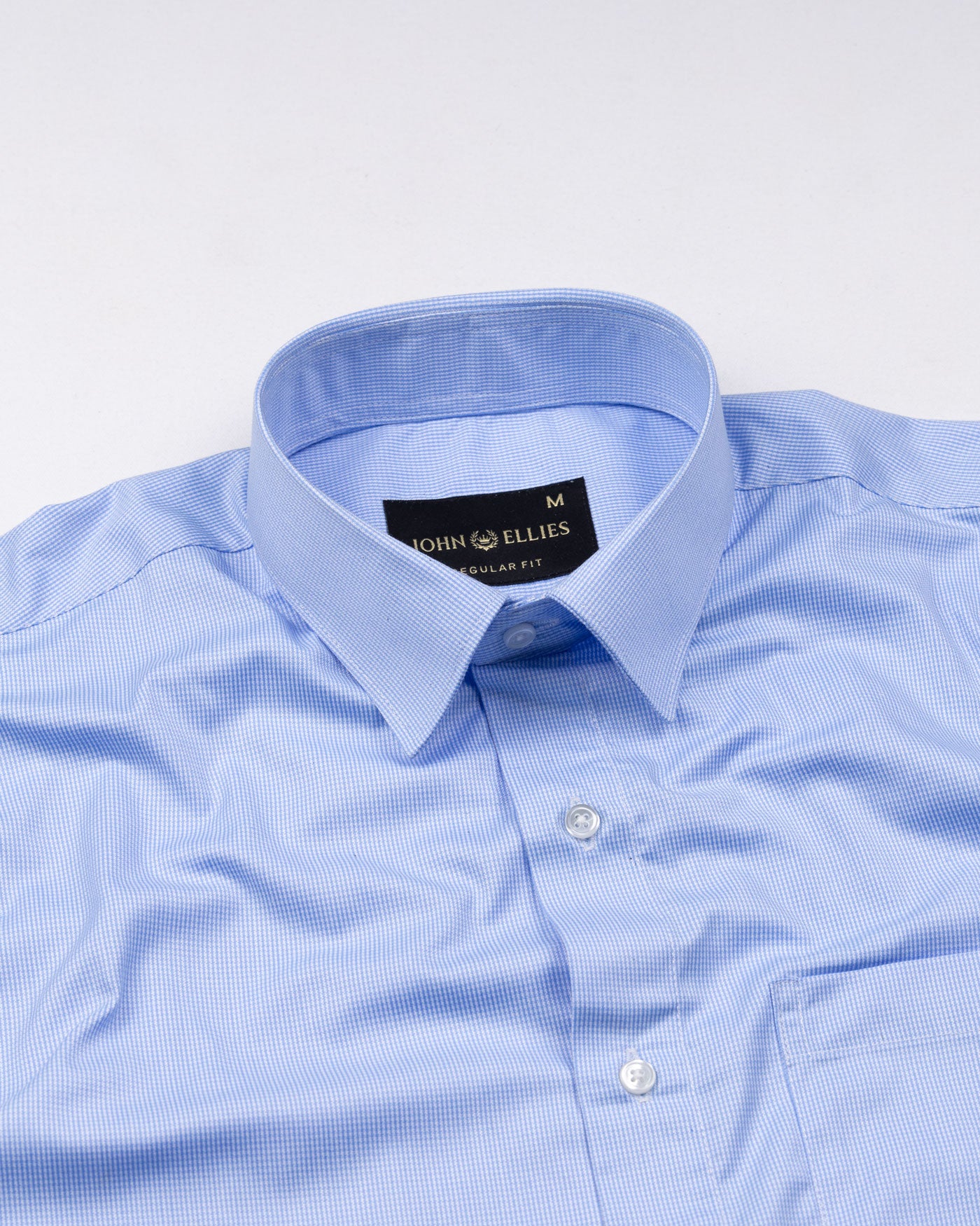 Hadly Blue Houndstooth Shirt - John Ellies