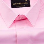 Alykaso Pink Wrinkle Free Cotton Shirt - John Ellies