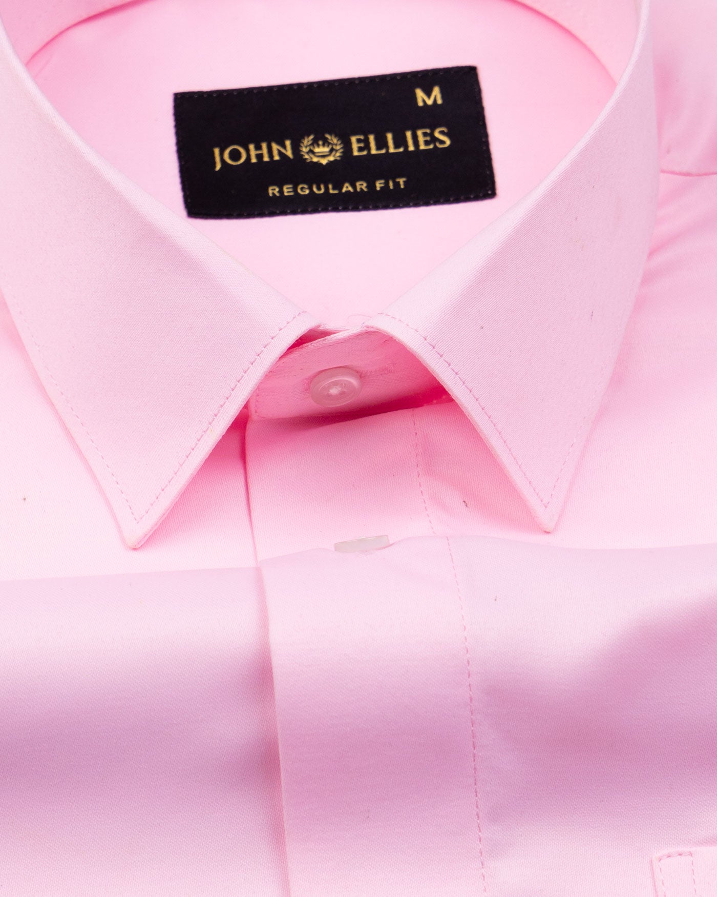 Alykaso Pink Wrinkle Free Cotton Shirt - John Ellies