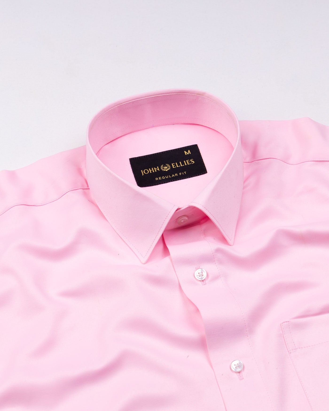 Alykaso Pink Wrinkle Free Cotton Shirt - John Ellies