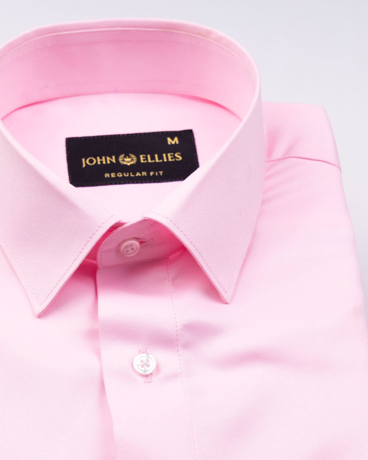 Alykaso Pink Wrinkle Free Cotton Shirt - John Ellies