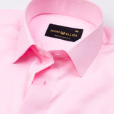 Alykaso Pink Wrinkle Free Cotton Shirt - John Ellies