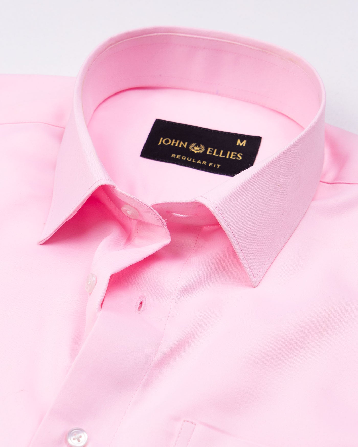 Alykaso Pink Wrinkle Free Cotton Shirt - John Ellies