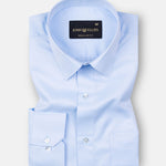 Alykaso Sky Wrinkle Free Cotton Shirt - John Ellies