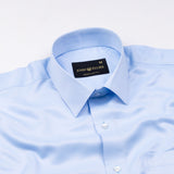 Alykaso Sky Wrinkle Free Cotton Shirt - John Ellies