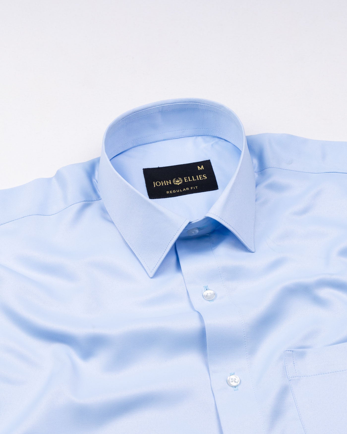 Alykaso Sky Wrinkle Free Cotton Shirt - John Ellies