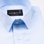 Alykaso Sky Wrinkle Free Cotton Shirt - John Ellies