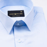 Alykaso Sky Wrinkle Free Cotton Shirt - John Ellies