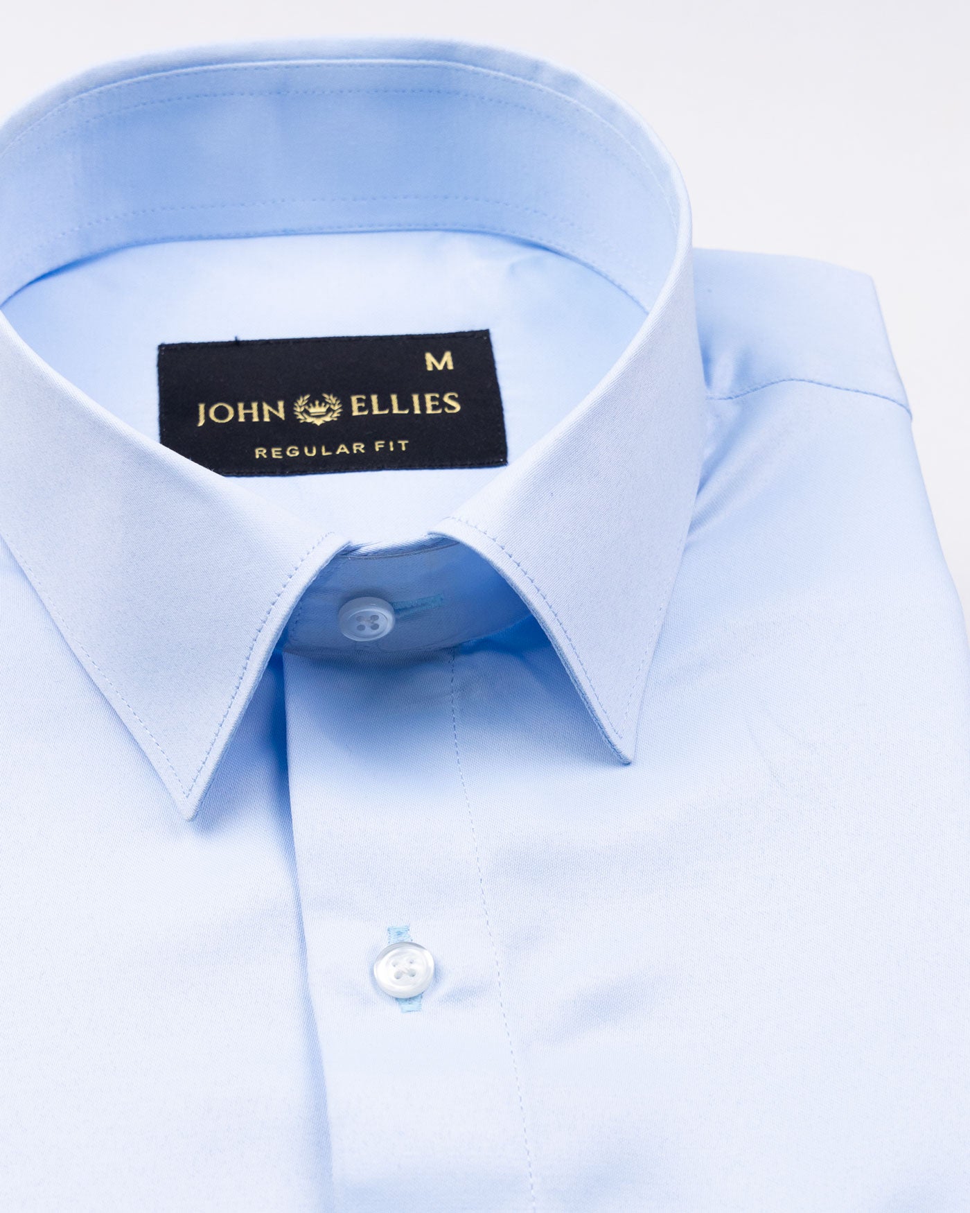 Alykaso Sky Wrinkle Free Cotton Shirt - John Ellies