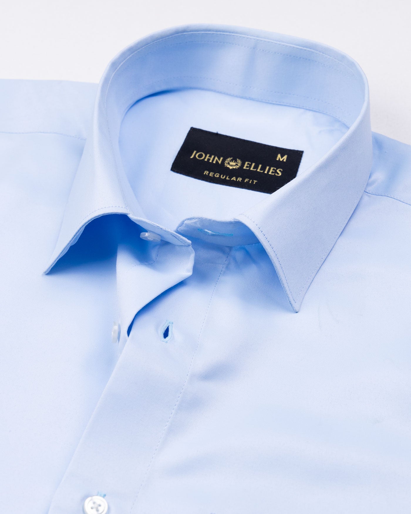 Alykaso Sky Wrinkle Free Cotton Shirt - John Ellies