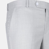 Dranix Silver Checked Cotton Pant - John Ellies