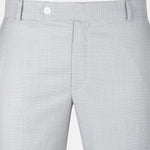 Dranix Silver Checked Cotton Pant - John Ellies