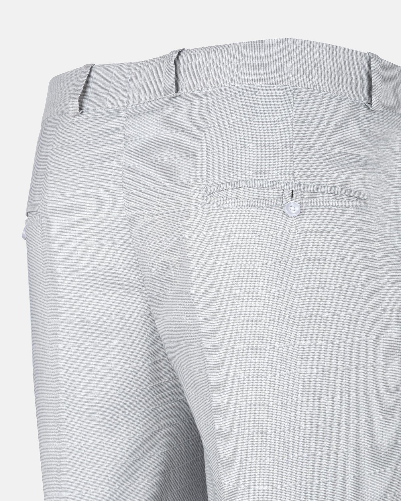 Dranix Silver Checked Cotton Pant - John Ellies