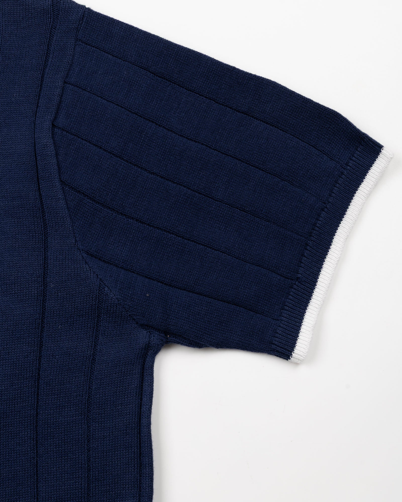 Alberan Navy Blue Cotton Polo T-Shirt - John Ellies