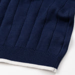 Alberan Navy Blue Cotton Polo T-Shirt - John Ellies