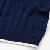 Alberan Navy Blue Cotton Polo T-Shirt - John Ellies