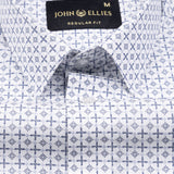 Artistryaegis White Cotton Printed Shirt - John Ellies