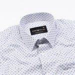 Artistryaegis White Cotton Printed Shirt - John Ellies