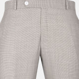 Dranix Cream Checked Cotton Pant - John Ellies